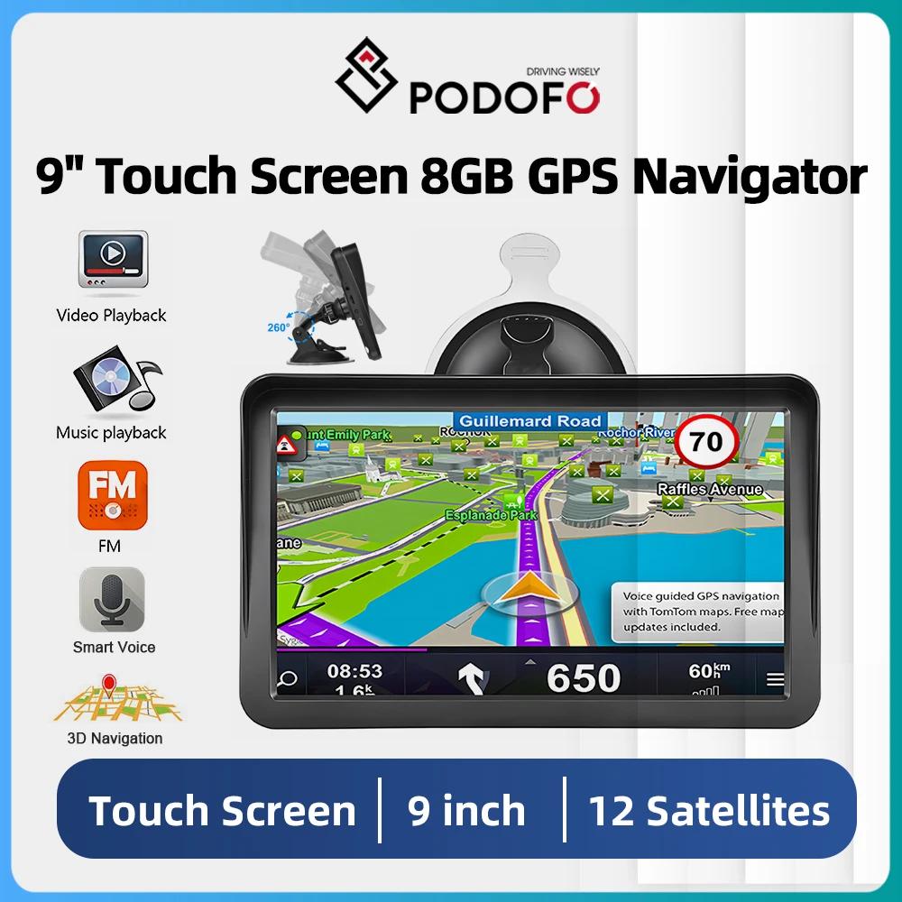 Podofo ڵ  Ʈ ޴ GPS ̼, HGV ׼ , HD ׺,  Ʈ,  , 8GB, 9 ġ ȭ 